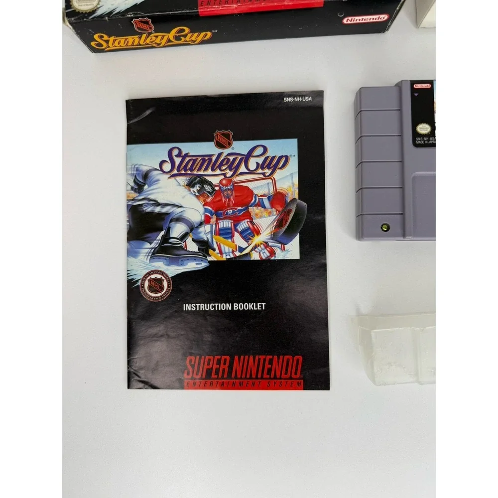 NHL Stanley Cup Super Nintendo SNES 1993 Complete in box CIB Tested VG